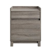 Linon Home Décor - Tennyson Wood Filing Cabinet - Gray - Front_Zoom