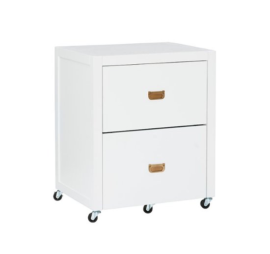 Linon Home Décor Penrose Rolling File Cabinet With Adjule Rails White Paint Gold Hardware Bstb244 Best