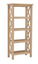 Linon Home Décor - Delevan Bookcase - Driftwood - Front_Zoom