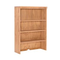 Linon Home Décor - Valdez 3-Shelf Bookcase Hutch - Rustic Honey - Front_Zoom