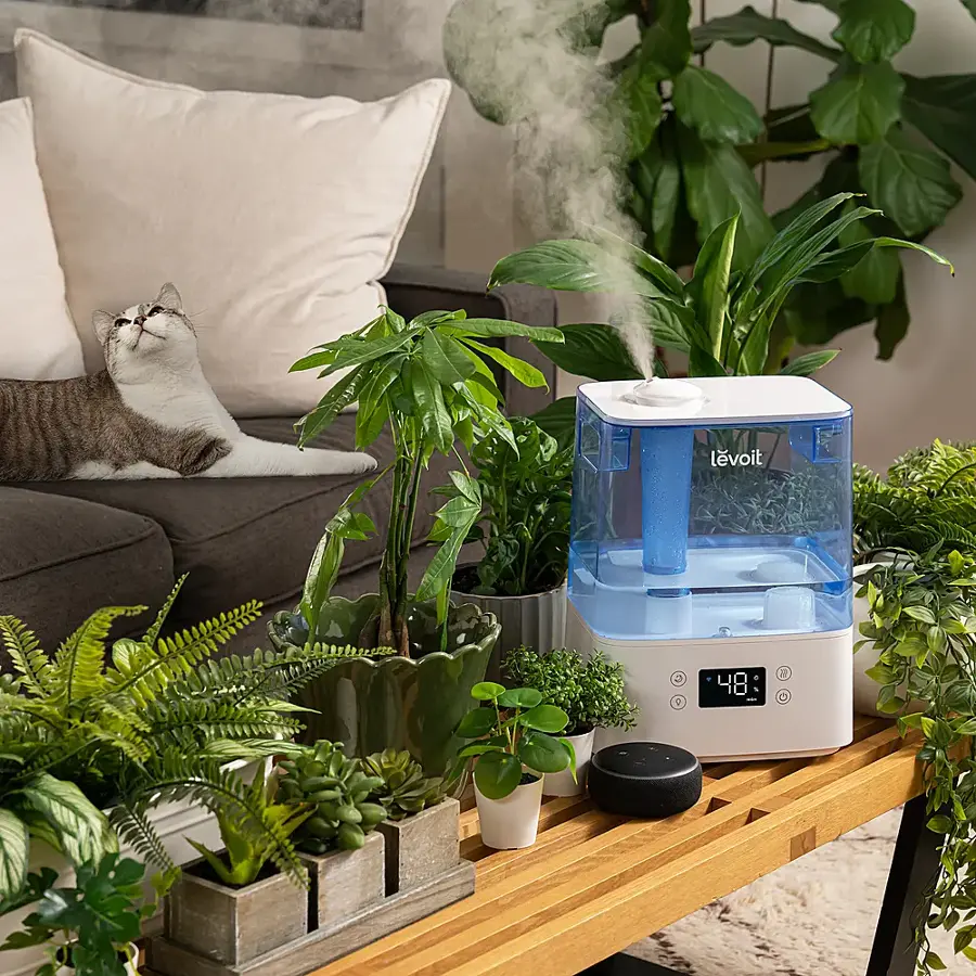Alt View 16. Levoit - Classic 300S 1.58 Gallon Smart Ultrasonic Humidifier - Blue.