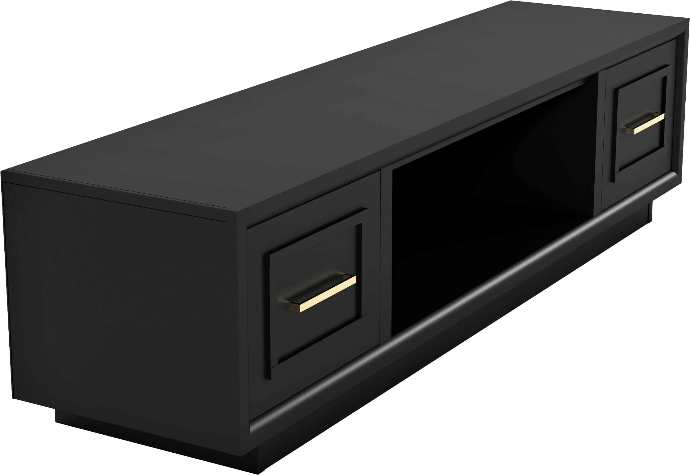 Alt View 1. Legends Furniture - Entertainment Console for up to most 80" inch TVs - Seal Skin Black.