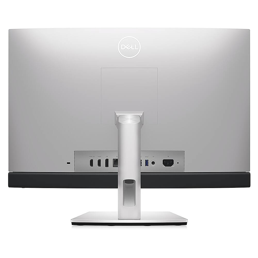 Back View: Dell - OptiPlex 7000 23.8" All-In-One - Intel Core i5 - 8 GB Memory - 256 GB SSD - Silver