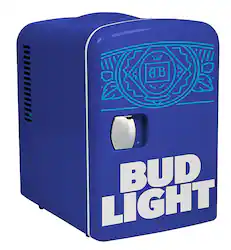 Curtis - Bud Light - 6-Can Portable Mini Cooler - Blue - Front_Zoom
