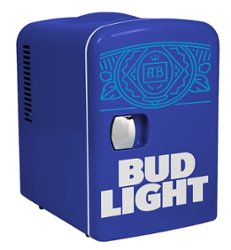 Curtis - Bud Light - 6-Can Portable Mini Cooler - Blue - Front_Zoom