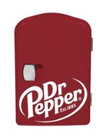 Curtis - Dr Pepper - 6-Can Portable Mini Cooler - Red - Front_Zoom
