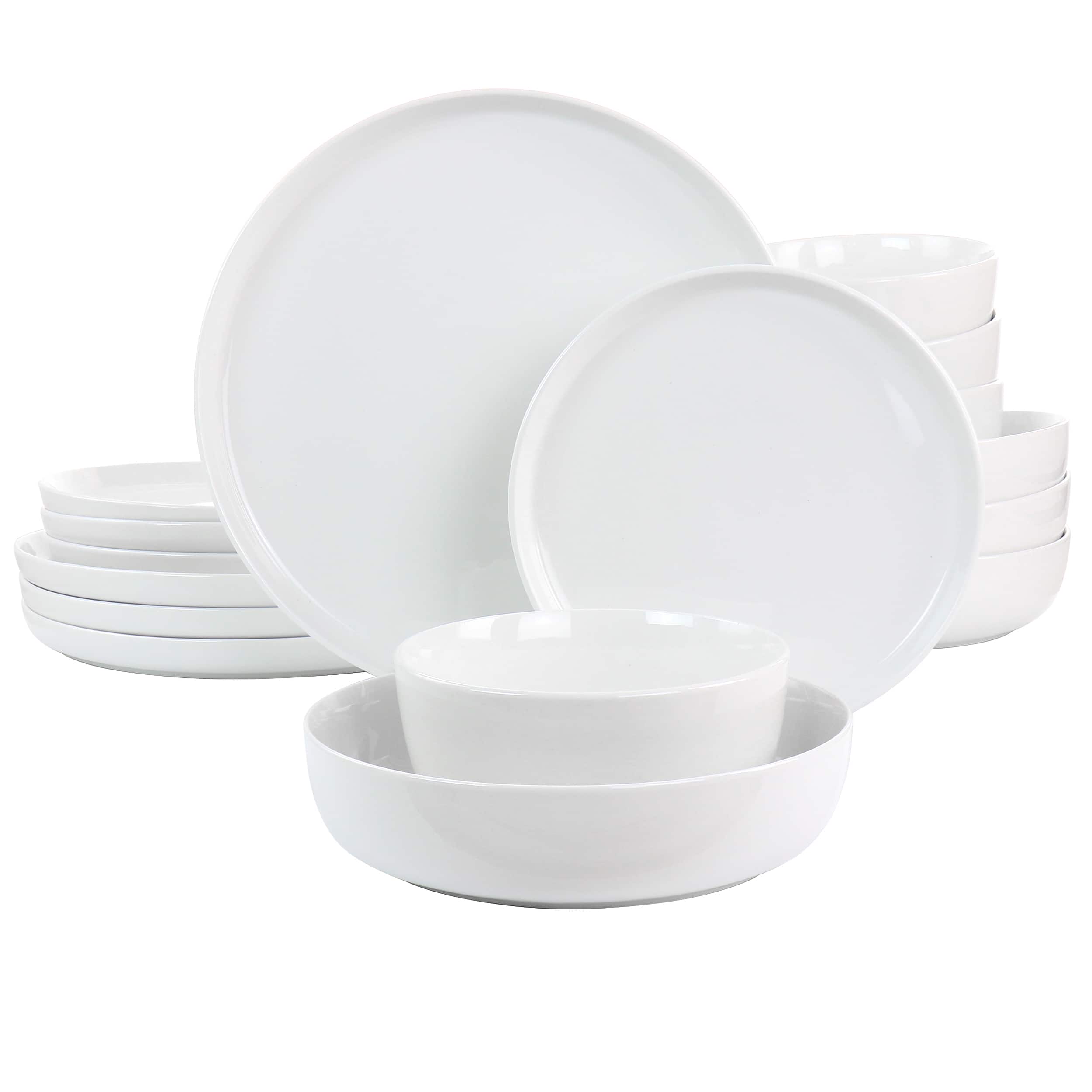 Gibson - Home Deco 16 Piece Fine Ceramic Dinnerware Set - White price history on PriceWatchPro