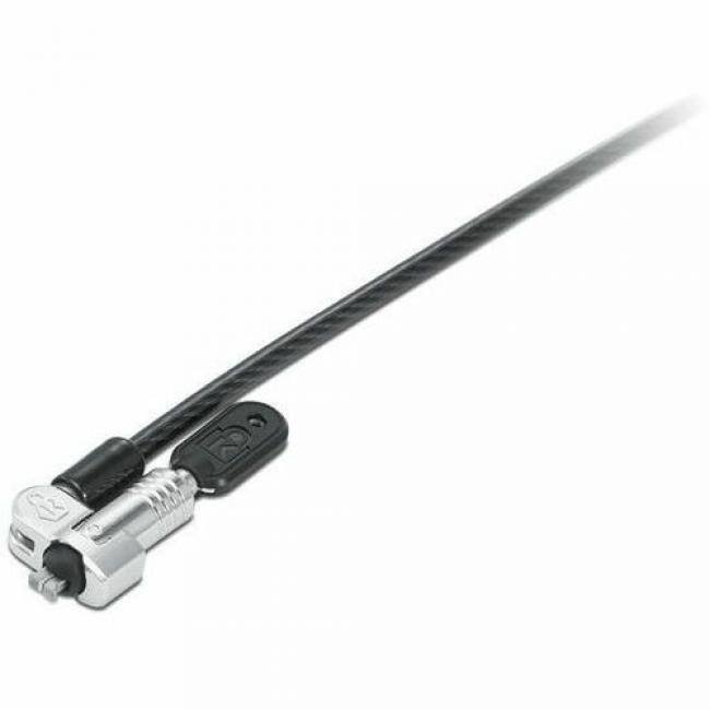 Front. Lenovo - Lenovo NanoSaver MasterKey Cable Lock - 5.91 ft Cable - Master Keyed Lock - Black - Carbon Steel, Plastic - For.