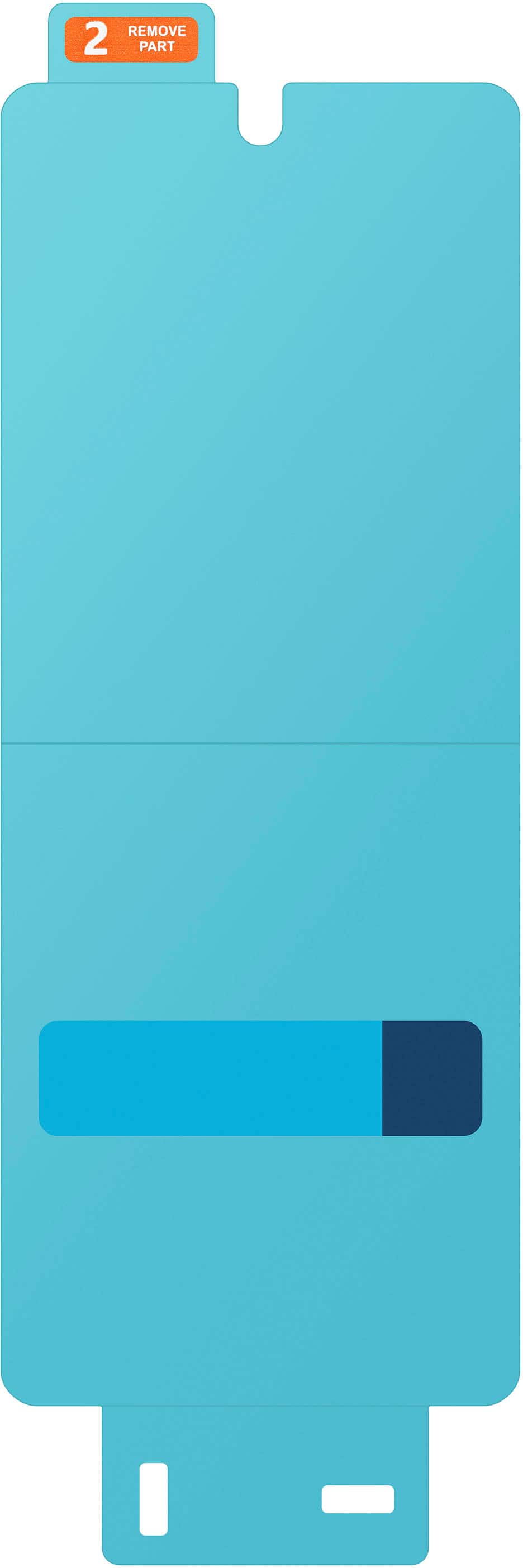 Samsung - Galaxy Z Fold5 Front Protection Film - Clear - Angle_Zoom