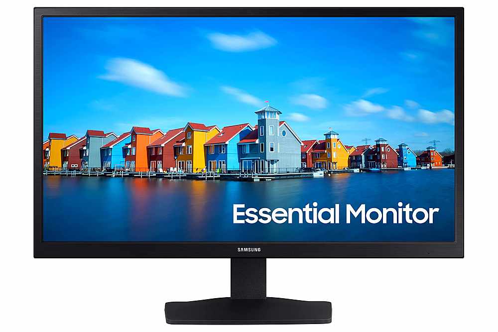 Alt View 13. Samsung - S33A 22” LED FHD Monitor (HDMI, D-sub) - Black.