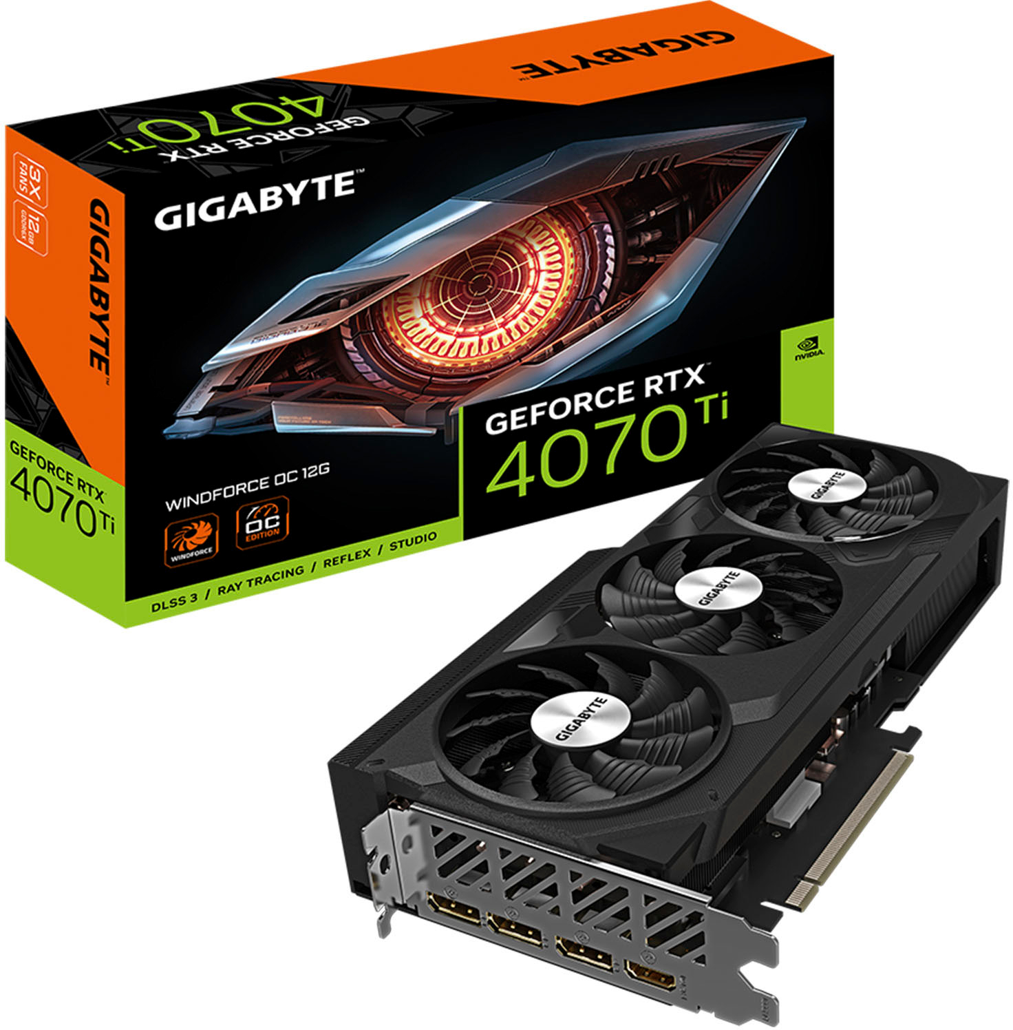 Best Buy GIGABYTE NVIDIA GeForce RTX 4070Ti Windforce OC 12GB PCI