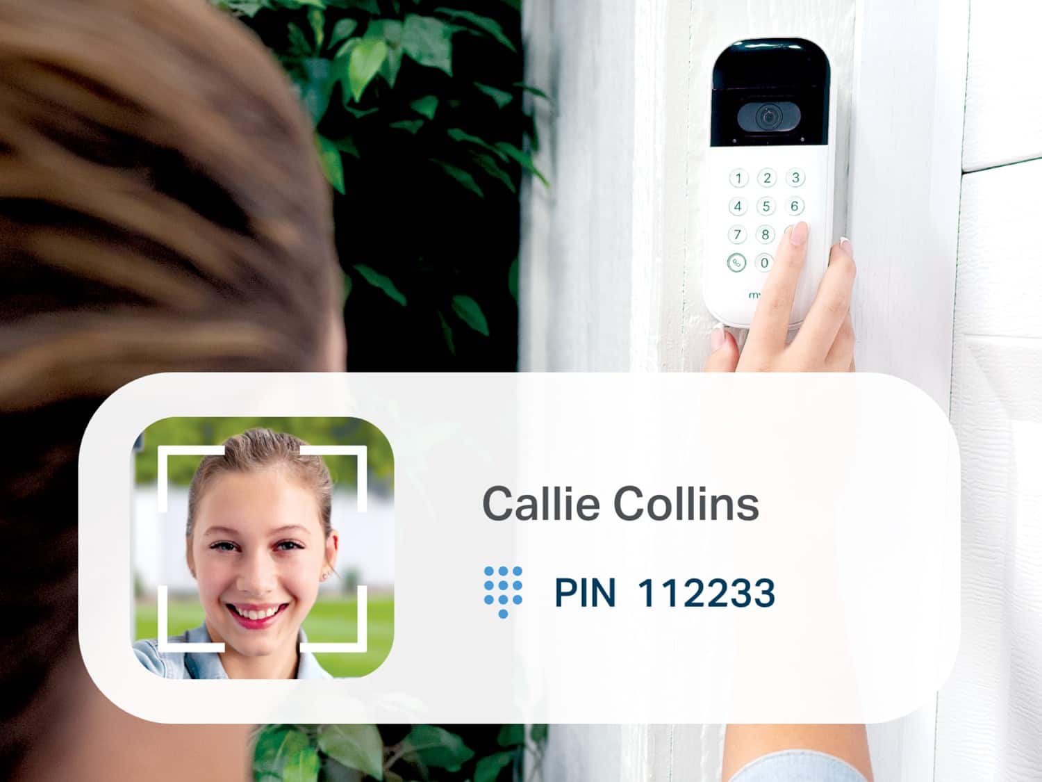 Alt View 12. Chamberlain - MyQ Smart Garage Video Keypad – Battery Operated - White.