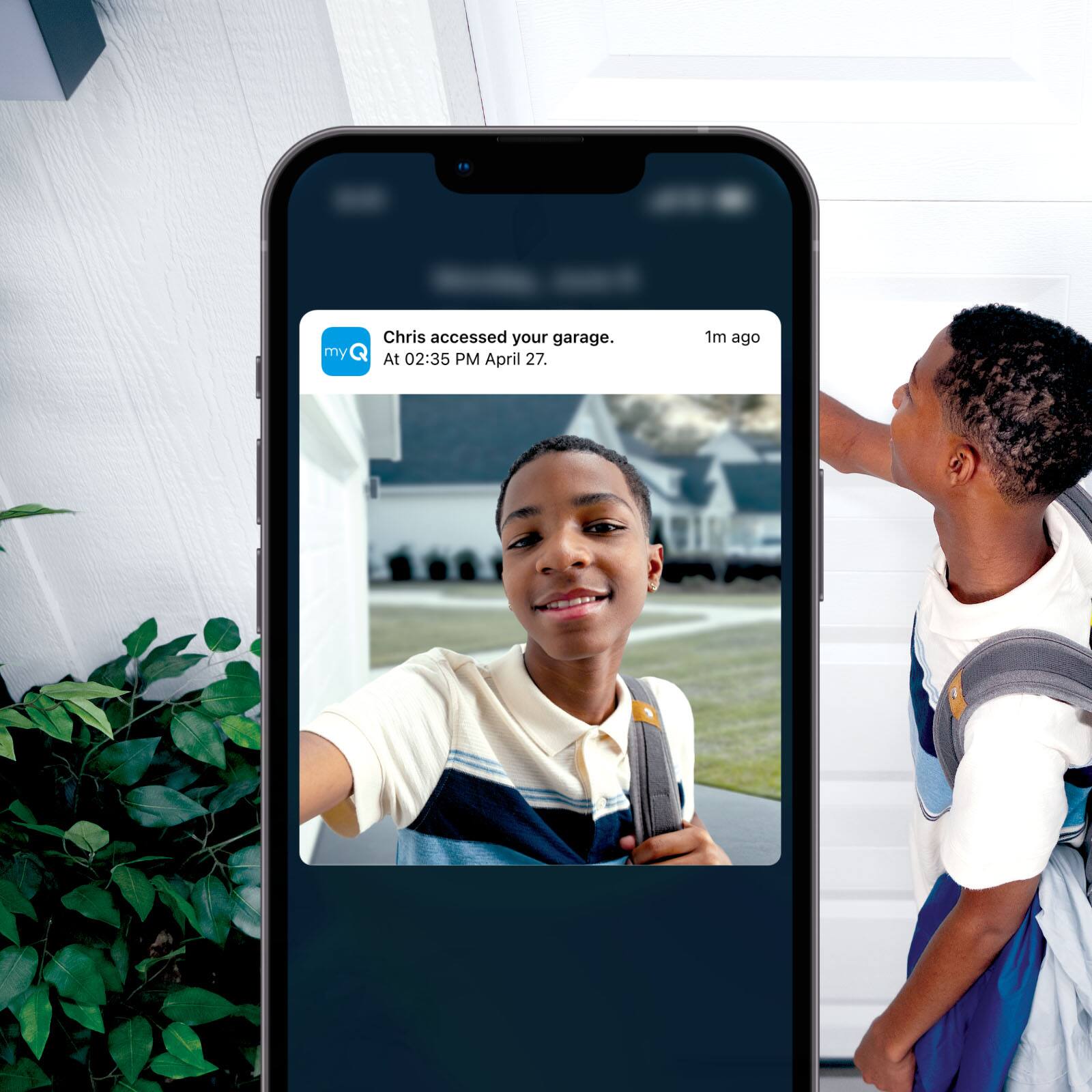 Alt View 39. Chamberlain - MyQ Smart Garage Video Keypad – Battery Operated - White.