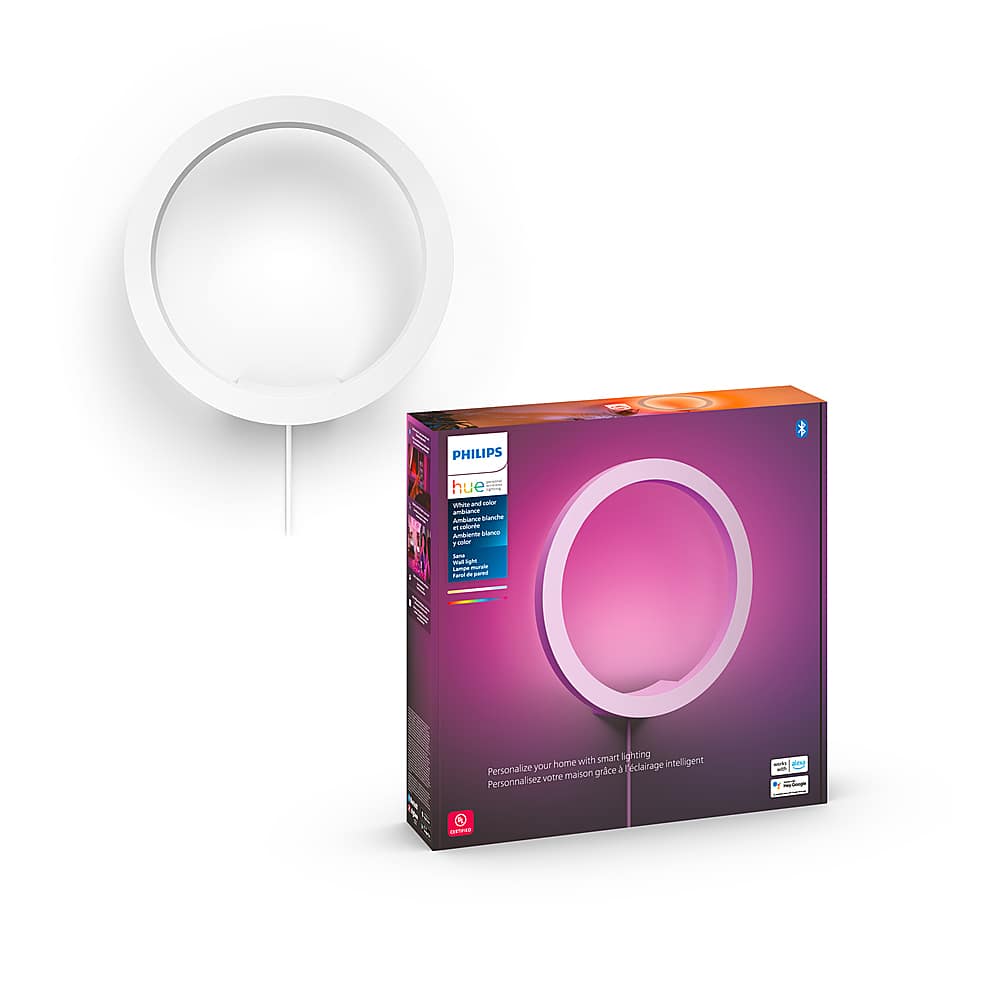 Philips - Hue Sana Wall Light - White - Front_Zoom