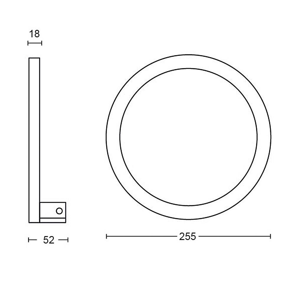 Alt View 15. Philips - Hue Sana Wall Light - White.