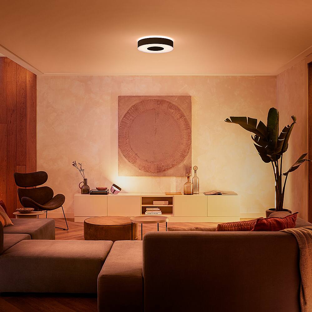 Alt View 11. Philips - Hue Infuse Ceiling Light - Black.