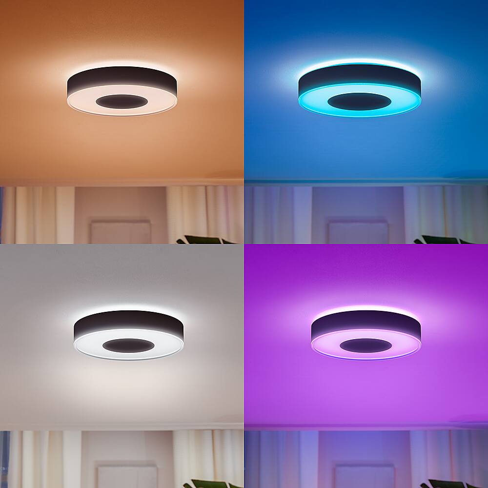 Alt View 12. Philips - Hue Infuse Ceiling Light - Black.
