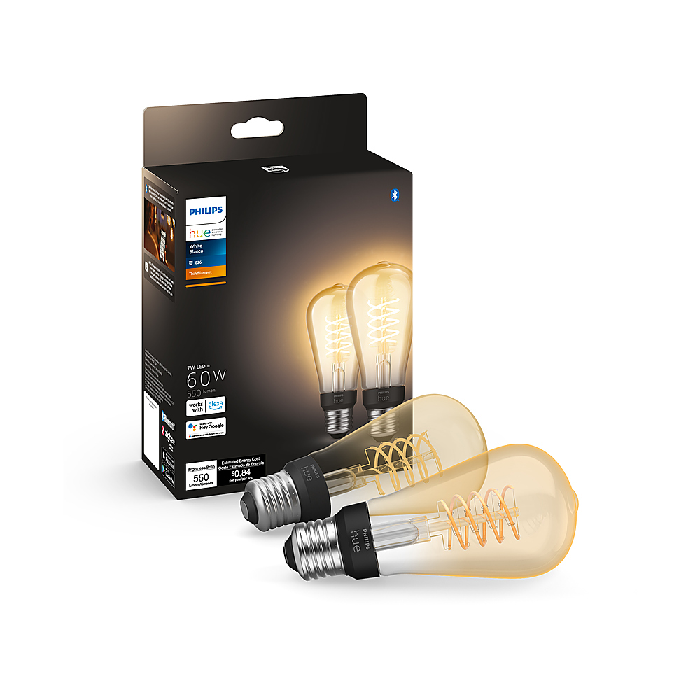 Philips Hue Filament ST19 Bluetooth 60W Smart LED  - Best Buy