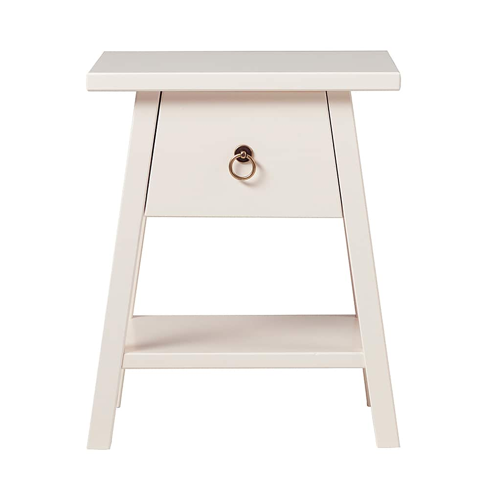 Walker Edison Japandi Pull-Ring Bedside Table Ivory White BBTB20NSIVP -  Best Buy