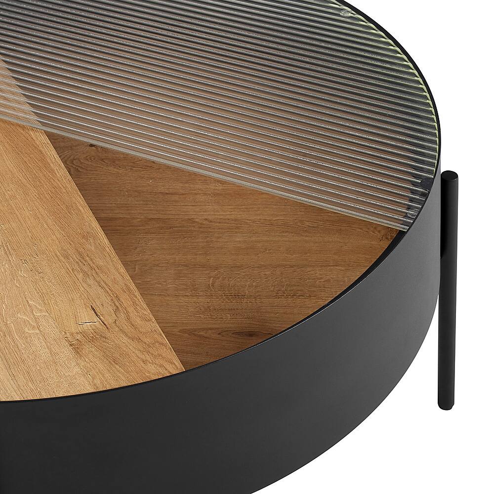 Best Buy: Walker Edison Modern Sliding-Top Coffee Table Black BBEML1KEO