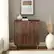 Alt View 11. Walker Edison - Urban 4-Door Accent Cabinet - Dark Walnut.