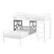 Angle. Walker Edison - Modern L-Shape Twin Bunk Bed - White.