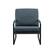 Front. Walker Edison - Modern Metal-Arm Accent Chair - Indigo Blue.