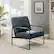 Alt View 12. Walker Edison - Modern Metal-Arm Accent Chair - Indigo Blue.