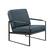 Left. Walker Edison - Modern Metal-Arm Accent Chair - Indigo Blue.