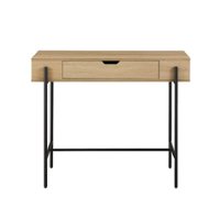 Walker Edison - Modern 1-Drawer Entry Table - Coastal Oak - Front_Zoom
