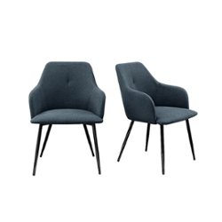 Walker Edison - Modern Dining Chair - Indigo Blue - Front_Zoom