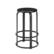 Left. Walker Edison - Modern Industrial Round Kitchen Stool - Black.