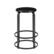 Angle. Walker Edison - Modern Industrial Round Kitchen Stool - Black.