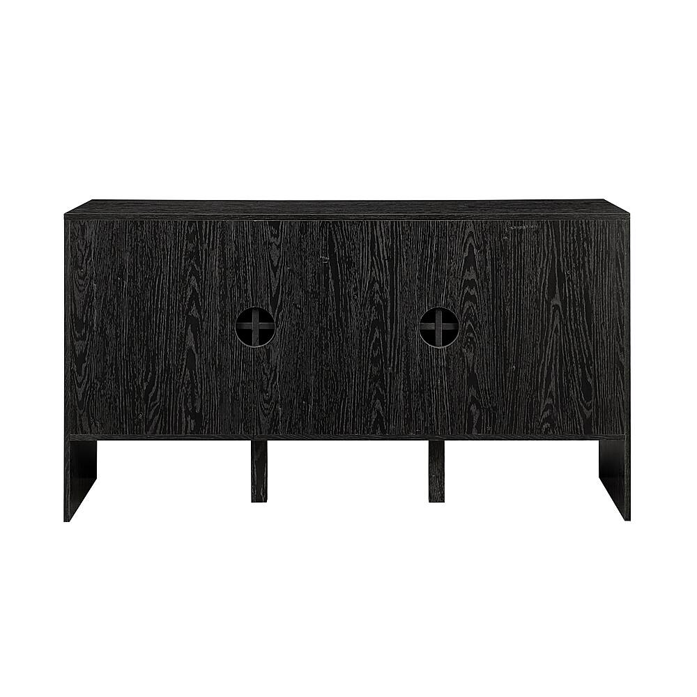 Alt View 24. Walker Edison - Contemporary Art Deco Vertical Detail Sideboard - Black.