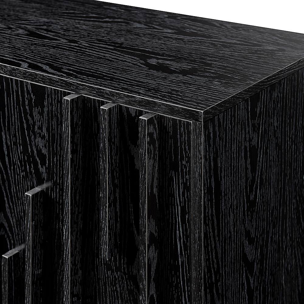 Alt View 32. Walker Edison - Contemporary Art Deco Vertical Detail Sideboard - Black.