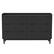 Front. Walker Edison - Modern Minimalist 6-Drawer Solid Wood Dresser - Black.