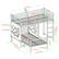Alt View 40. Walker Edison - Modern L-Shape Twin Bunk Bed - White.