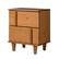 Angle. Walker Edison - Modern Solid Wood 2-Drawer Nightstand - Caramel.