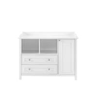 Walker Edison - Transitional 1-Cabinet 2-Drawer Children’s Dresser - Solid White - Front_Zoom
