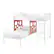Angle. Walker Edison - Modern L-Shape Twin Bunk Bed - White.