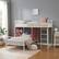 Alt View 12. Walker Edison - Modern L-Shape Twin Bunk Bed - White.