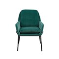 Front Zoom. Walker Edison - Glam Accent Chair - Teal.