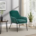 Alt View Zoom 12. Walker Edison - Glam Accent Chair - Teal.