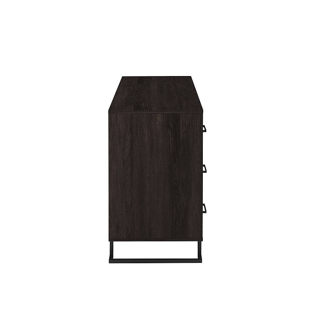 Alt View 31. Walker Edison - Contemporary Angle-Leg 6-Drawer Dresser - Charcoal.