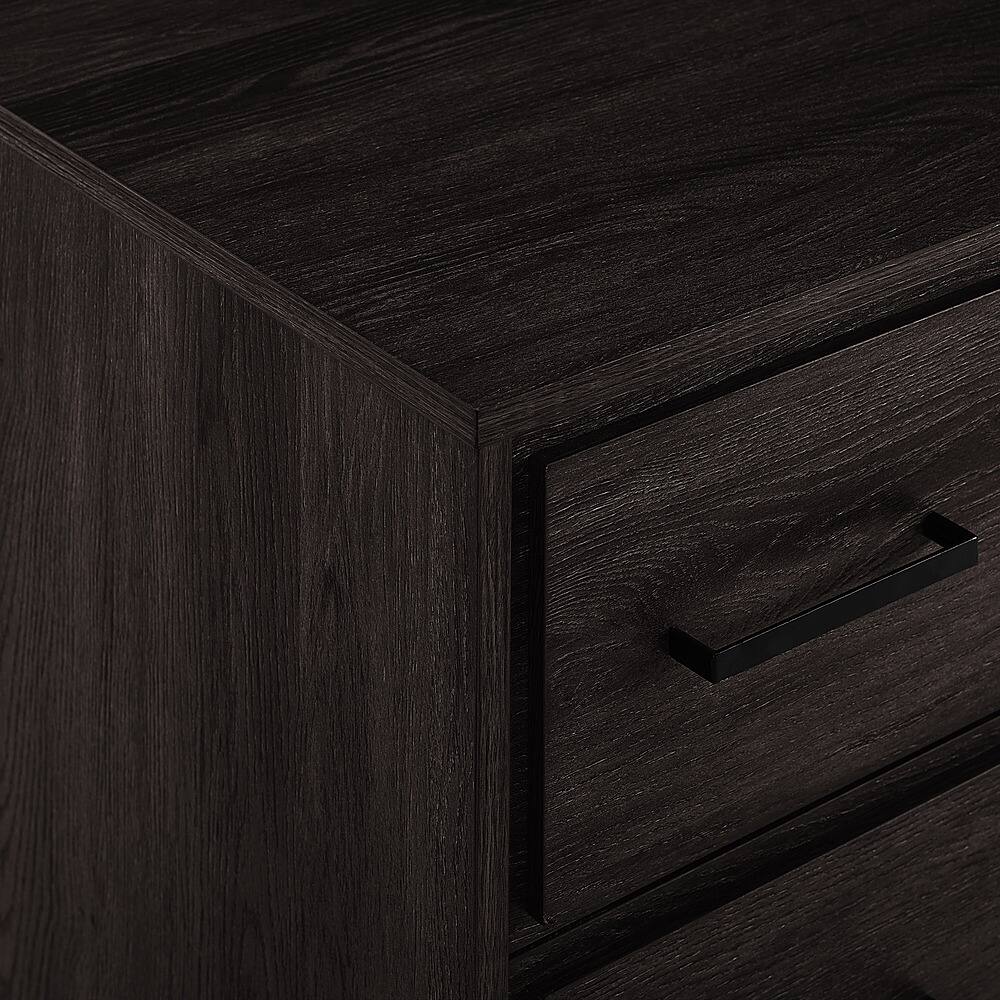 Alt View 32. Walker Edison - Contemporary Angle-Leg 6-Drawer Dresser - Charcoal.