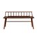 Front Zoom. Walker Edison - Contemporary Low-Back Spindle Bench - Walnut.