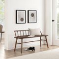 Alt View Zoom 12. Walker Edison - Contemporary Low-Back Spindle Bench - Walnut.