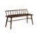 Left Zoom. Walker Edison - Contemporary Low-Back Spindle Bench - Walnut.