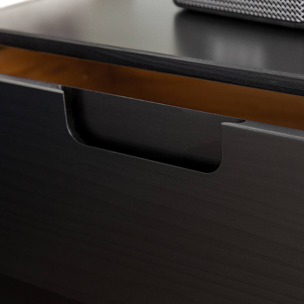 Alt View 22. Walker Edison - Retro Solid Wood 6-Drawer Dresser - Black.