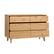 Alt View 26. Walker Edison - Retro Solid Wood 6-Drawer Dresser - Natural Pine.